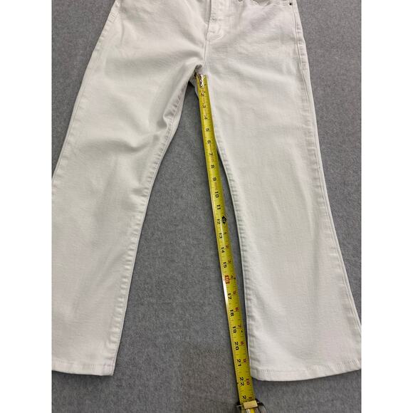 Women's White Frame Le Crop Stretch Mini Boot-cut Jeans - Size 28 - Picture 5 of 11